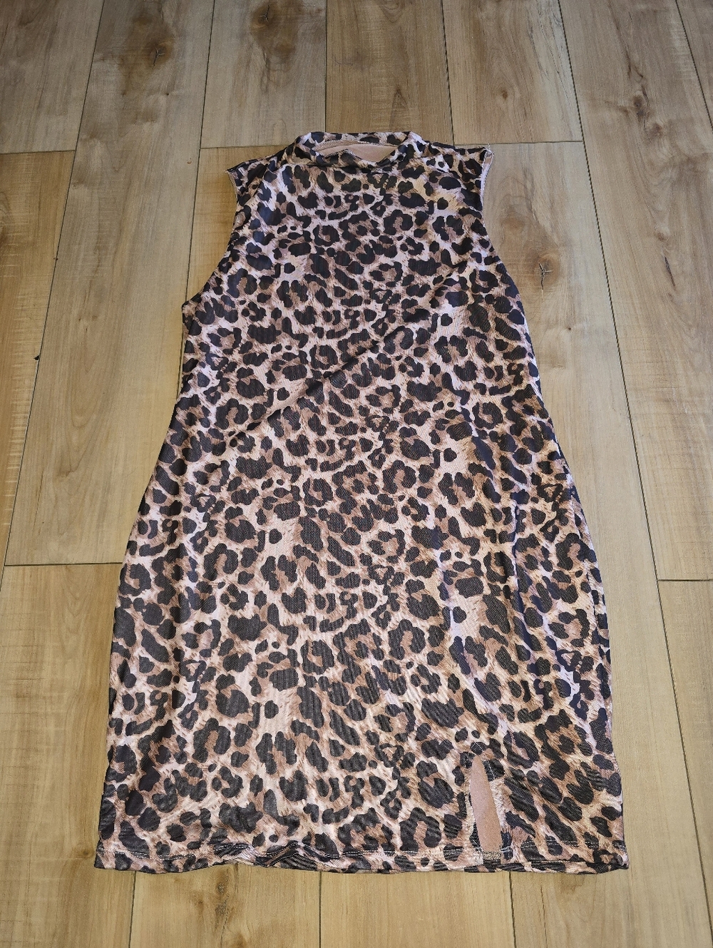 Shein Leopard Bodycon Dress Sz 1XL